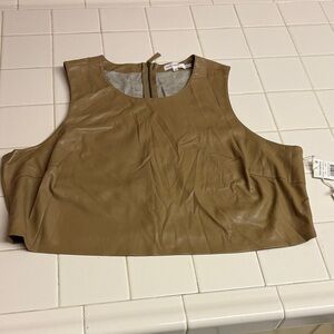 Good American Tan Crop Top